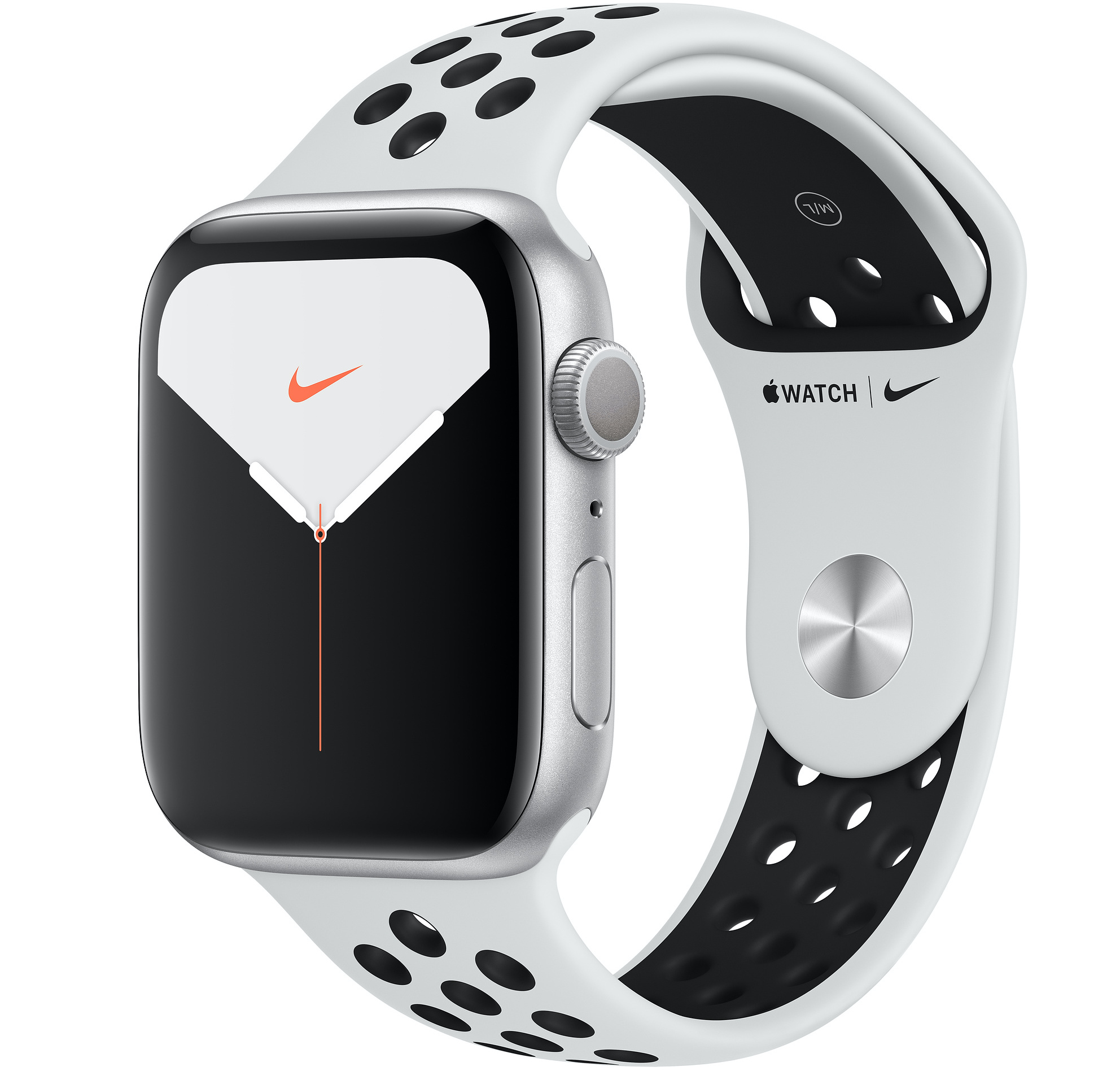 Apple Watch Series 5 GPS 44mm Silver - Black Nike Sport Band