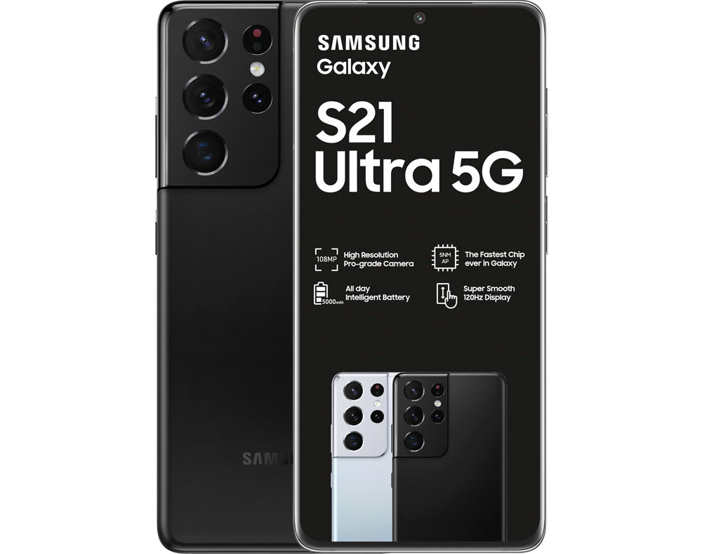 Samsung Galaxy S21 Ultra 5G (Dual Sim) 256GB Phantom Black